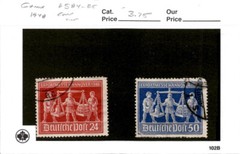 Germany, Postage Stamp, #584-585 Used, 1948 Hanover Fair (AG)