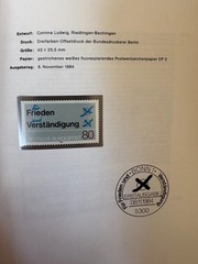 Germany 1984 stamps in book