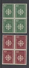 1956 GERMANY Scott # 744-745 { BLOCKS of 4 } COMPLETE SET MNH
