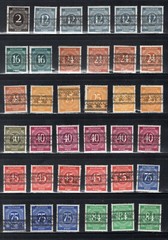GERMANY AMERICAN BRITISH OCC SELECTION MH BAND OVERPRINTS SEVERAL EXPERTIZED