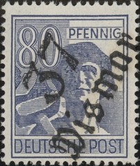 GERMANY, Soviet Zone, 1948. Bezirk 37 Mi 180 Wismar, Mint **, Signed