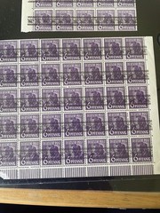 1940’s Lot Of 5 Blocks Stamp Germany Allied Occupation Overprint 6Pf MNH
