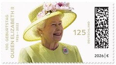 Germany 2026 Queen Elizabeth II’s 100th Birthday Publication w/Pair Berlin +MNH