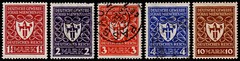 Germany Scott 212-216 (1922) Used/Mint H VF C