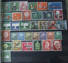 WEST GERMANY BUNDESPOST 1957 USED STAMPS, C/V £60