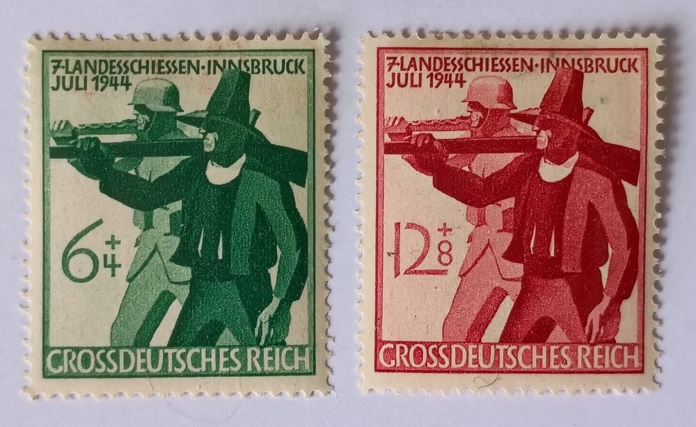 Germany Semi-Post Stamps, 1944, sc#B278-279, Mint, Hinged, OG, Complete Set