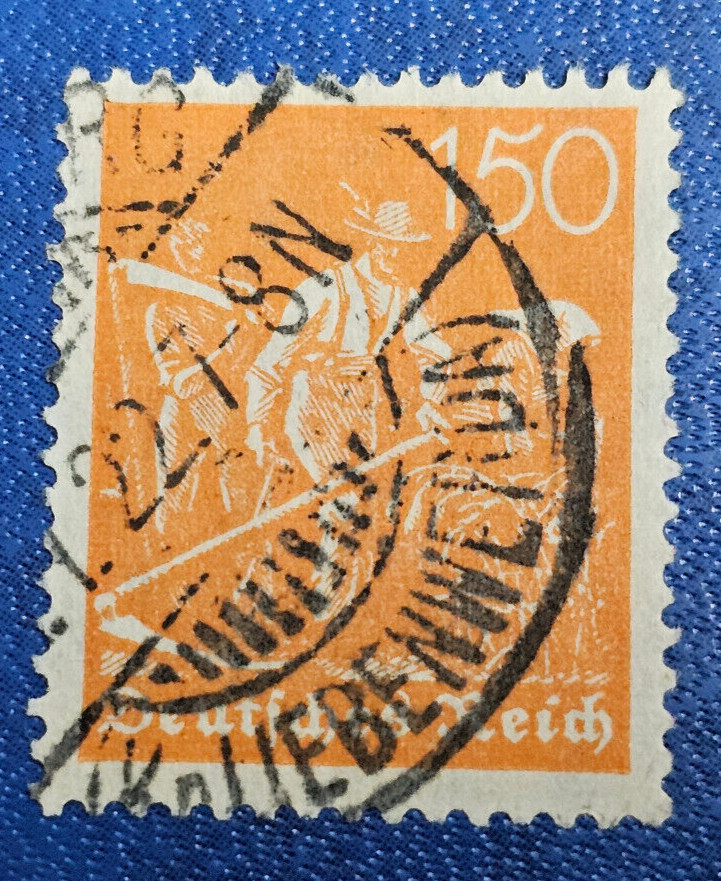 Stamp Germany Deutsches Reich 150 Pfennig 1922 Mi. Nr. 169 [🇩🇪35553]