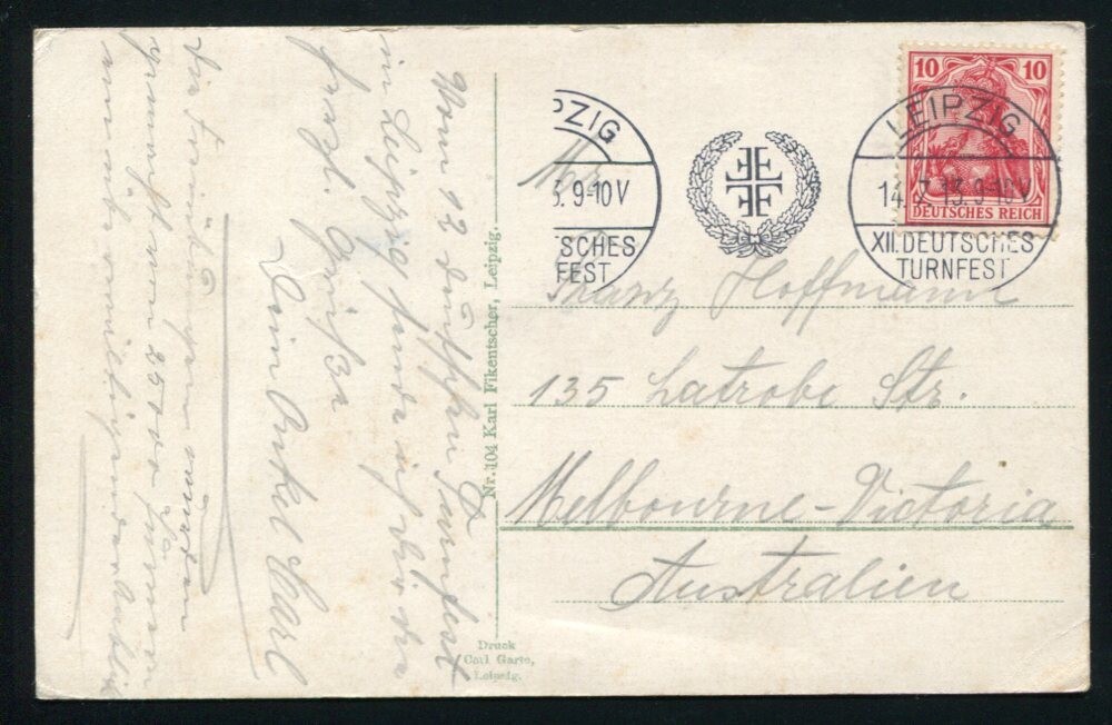 GERMANY ATHLETICS FESTIVAL LEIPZIG X11 TURNFEST 1913
