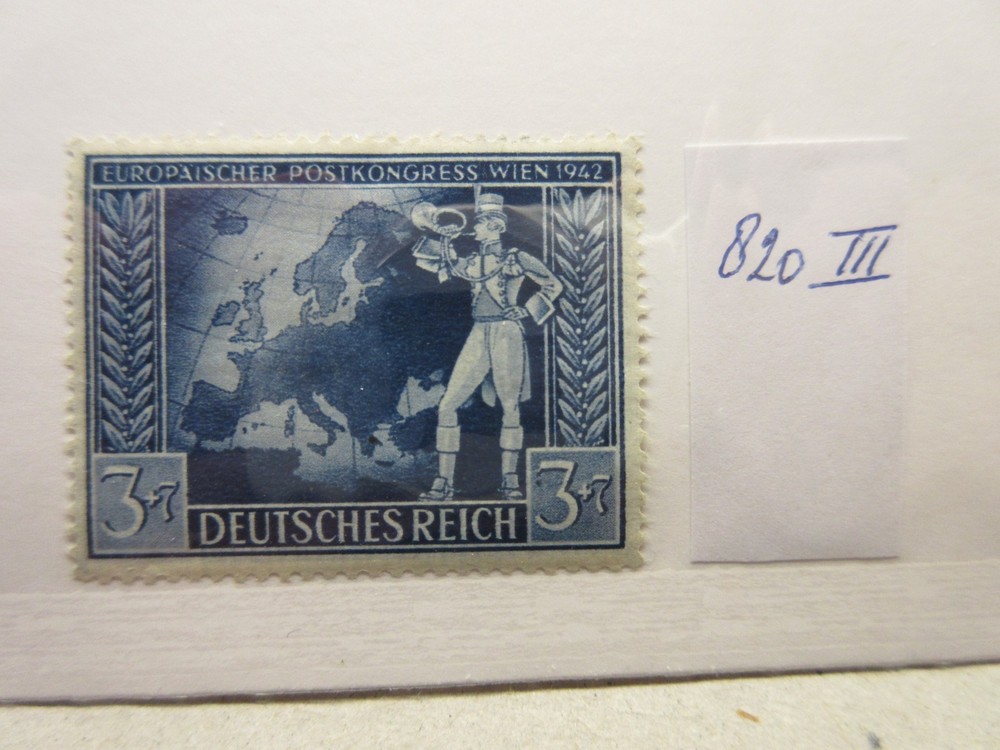 GERMANY, PLATE FAULT, Michel: 820III, MINT LIGHTLY HINGED, Lot31, Cat €24