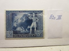GERMANY, PLATE FAULT, Michel: 820III, MINT LIGHTLY HINGED, Lot31, Cat €24