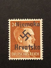 Germany WWII propaganda fantasy ovpt (CROATIA) 24 Rpf. MNH /s1 #c25