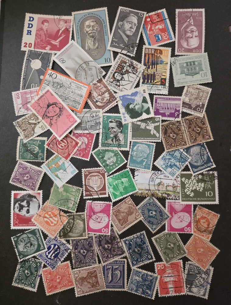 GERMANY Stamp Lot Used Unused MH OG T24233