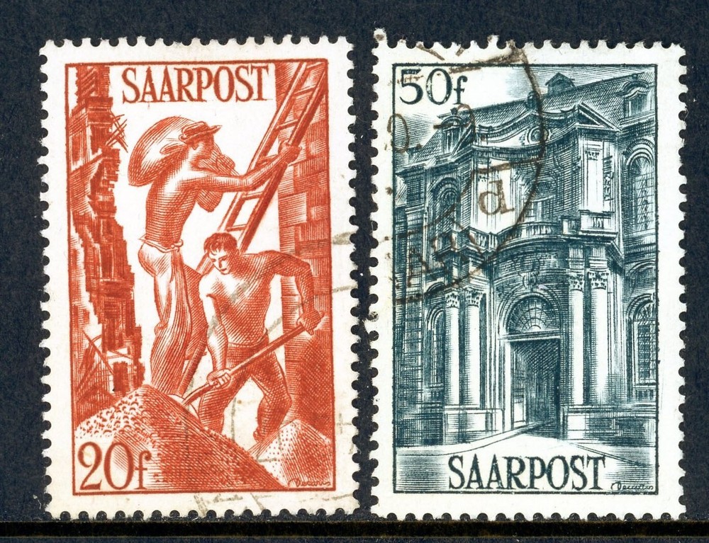 Stamps Saar, Scott # 199-200 used