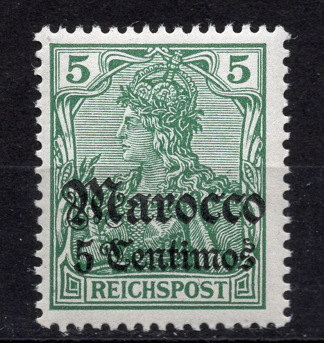Morocco 1905 Germania 5 Cts., Mi. 20, Reichspost, new script, MNH, no faults