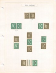 Germany 1921 Germania & Numerals Booklet Panes Se-Tenant Tête-Bêche Lot 4 Pages