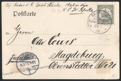 Germany 1905 SW Africa DSWA Herero War Map Otyihinamparero Okahandja Cove 113053