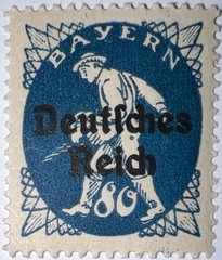 Travelstamps: 1920 German Republic Bavaria Bayern Sc# 265, Mint,Og, Never Hinged