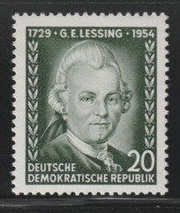 Germany-DDR 1954 Sc # 205 Gotthold E. Lessing MNH OG