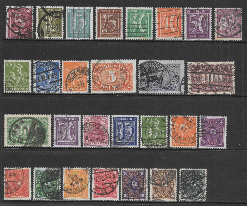 GERMANY VARIOUS USED ISSUES 1921 – 1922