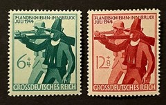 Travelstamps: 1944 Germany Stamps Scott #B278-B279 Soldier & Tirolese Rifleman