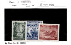 Germany – DDR, Postage Stamp, #255-257 Mint LH, 1955 Farmer (AC)