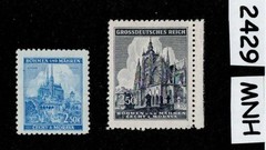 MNH Stamps Prague Castles & Cathedrals WWII Germany Occupation of BaM #2429
