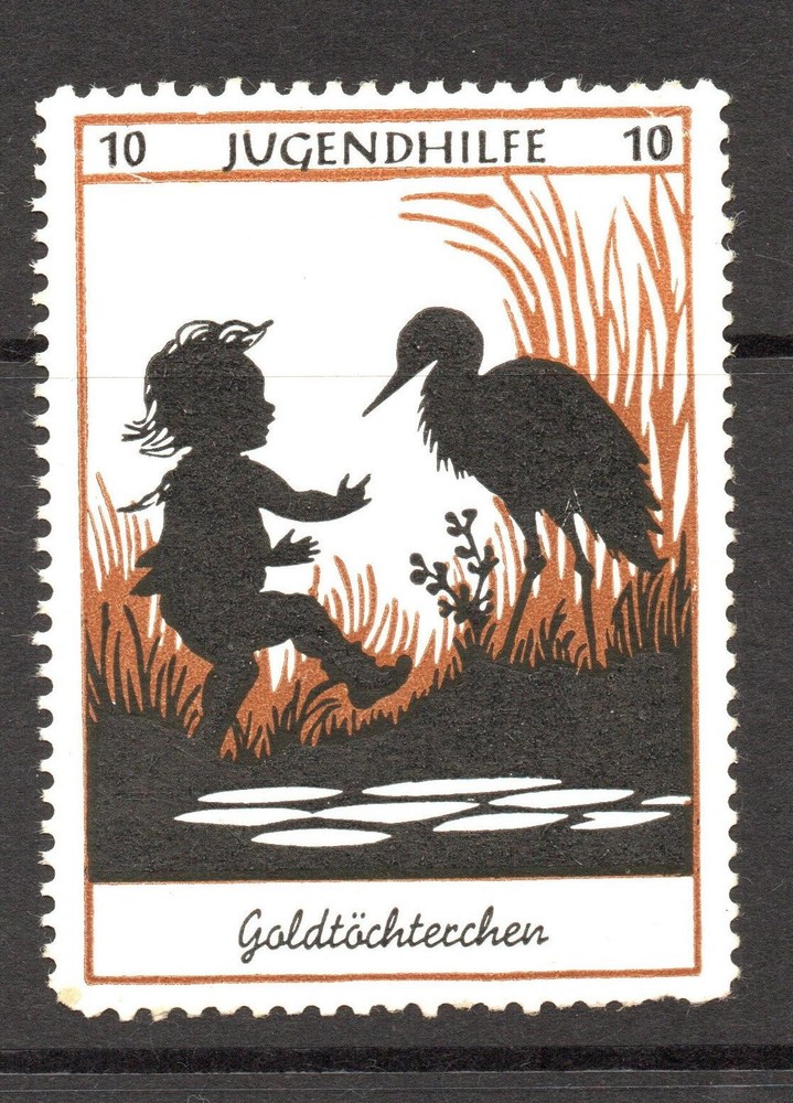 Germany 1920s 10p Youth Charity Stamp MLH / Light Crease – S60896