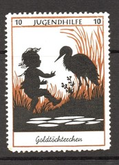 Germany 1920s 10p Youth Charity Stamp MLH / Light Crease – S60896