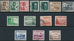Stamp Germany Year 1937 Set WWII Hitler Ships Naval RLB Soldier U