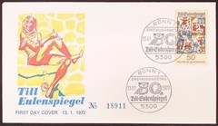 Germany 1977 Till Eulenspiegel FDC – Folklore Character Commemoration