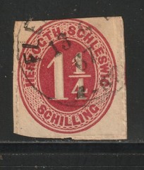 Schleswig-Holstein Lot 1: (#11 – F/VF – Used) Scott 2024 Catalog Value $25.00