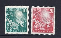 GERMANY 1949 FEDERAL ASSEMBLY Scott 665-66 VF MNH