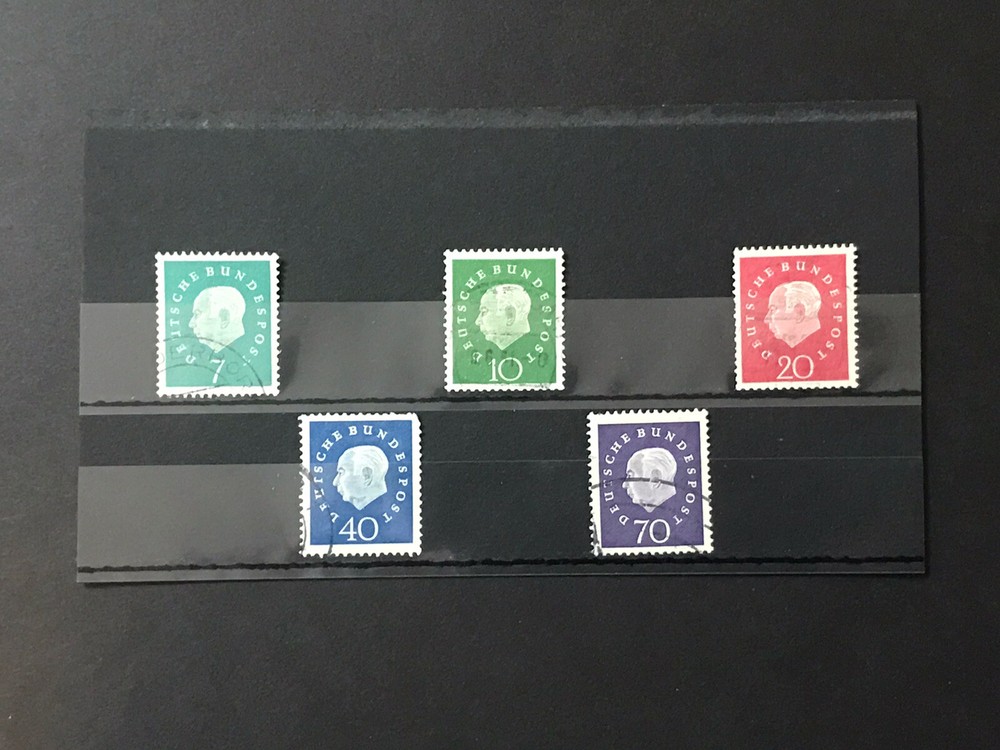 GandG Stamps Germany #793-797 Heuss Set Used