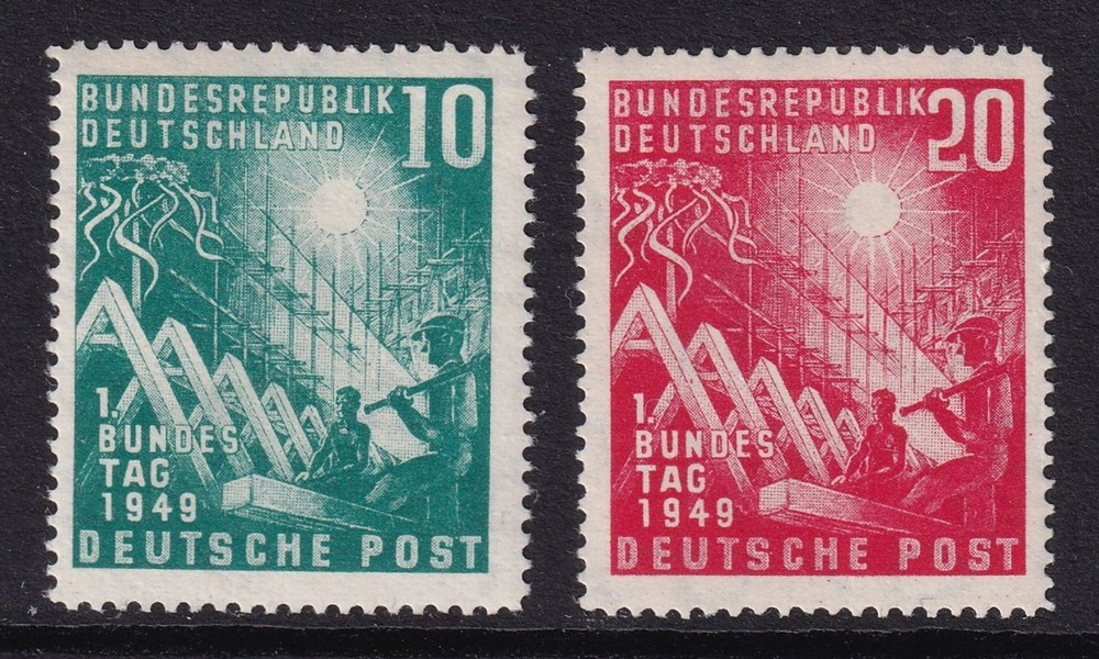 WEST GERMANY 1949 Parliament set of 2 SG 1033-1034 MNH/** (CV £135)