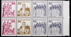 Germany stamps – Castles(from booklet) – MNH.