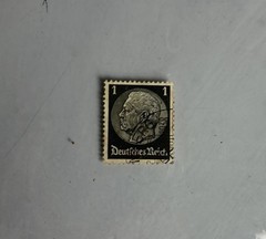 German Deutsche Reich Black 1 Postage Stamp Very Rare. Mint Condition