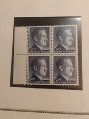 Germany Third Reich 526-27 MNH Bottom Corner + Block Post Office Fresh Stamps