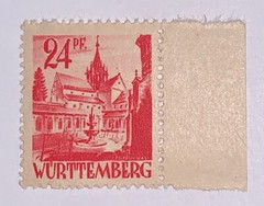 Travelstamps: Germany Wurttemberg Stamps Sg Fw8 24PF 1947 Mint OG NH