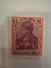1920 Deutsches Reich 1 1/4 M German Stamp
