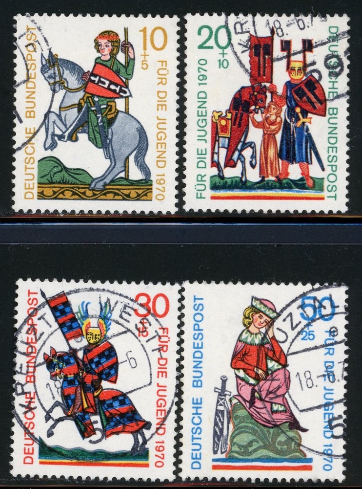 Stamps Germany, Scott # B455-B458 used, complete set