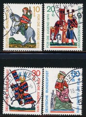 Stamps Germany, Scott # B455-B458 used, complete set