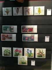 BRD Germany Collection of 30 Years of Flower Stamps MNH