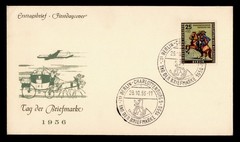 DR WHO 1956 GERMANY FDC STAMP DAY SEMI POST M76533