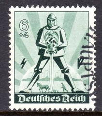 Germany Scott #B 171 VF Used 1940 May Day Armed Warrior #3