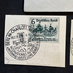 WW2 WWII Nazi German Third Reich Berlin Volkswagen Automobile Races Stamps Cover