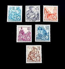 GERMANY DDR Stamp Lot – 1959 Five Year Plan Mint Used r73