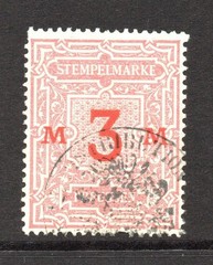 Prussia 1890s 3m Revenue Used – S60892