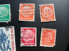 Old Vintage Deutsches Reich/German Empire: (11) and USA (1) Cancelled Stamps