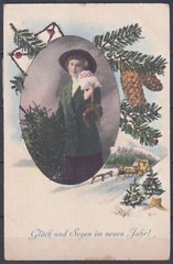 F-EX45916 GERMANY WWI FELDPOST 1916 POSTCARD S.B. K.B.L.J.R.8.