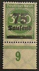 Travelstamps: Germany Stamps Mi 286 – 75,000 on 300 Mark – Mint MNH OG